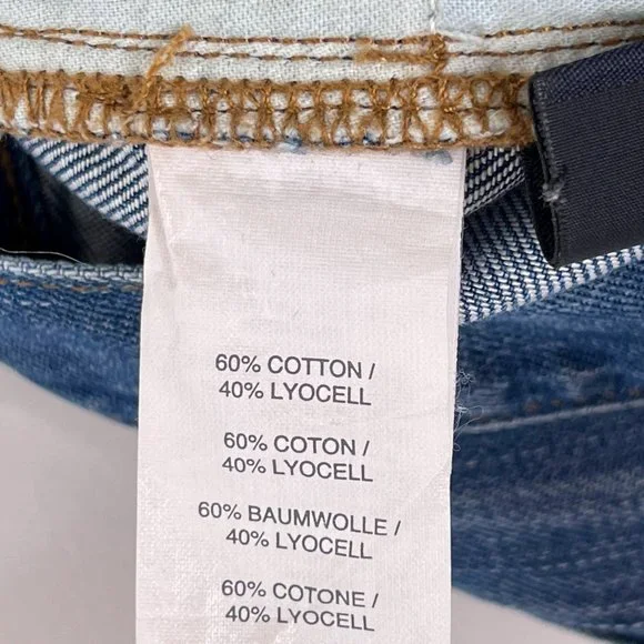 J Crew Slim Mid Rise Broken In Boyfriend Jeans Light Blue Distressed Jeans Sz 26 - Picture 11 of 12